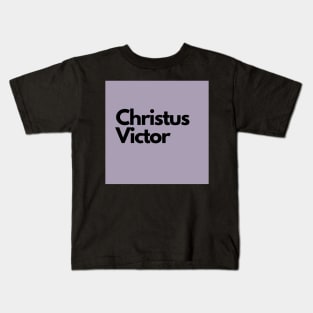 Christus Victor, purple Kids T-Shirt